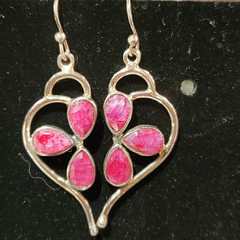 Ruby earrings